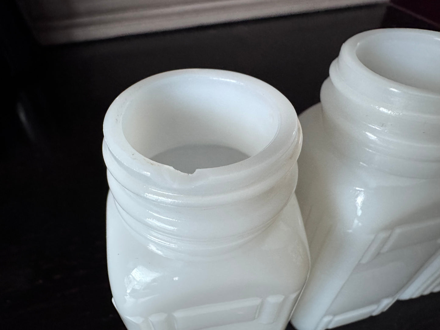Milk Glass Spice Jars (Set of 4)