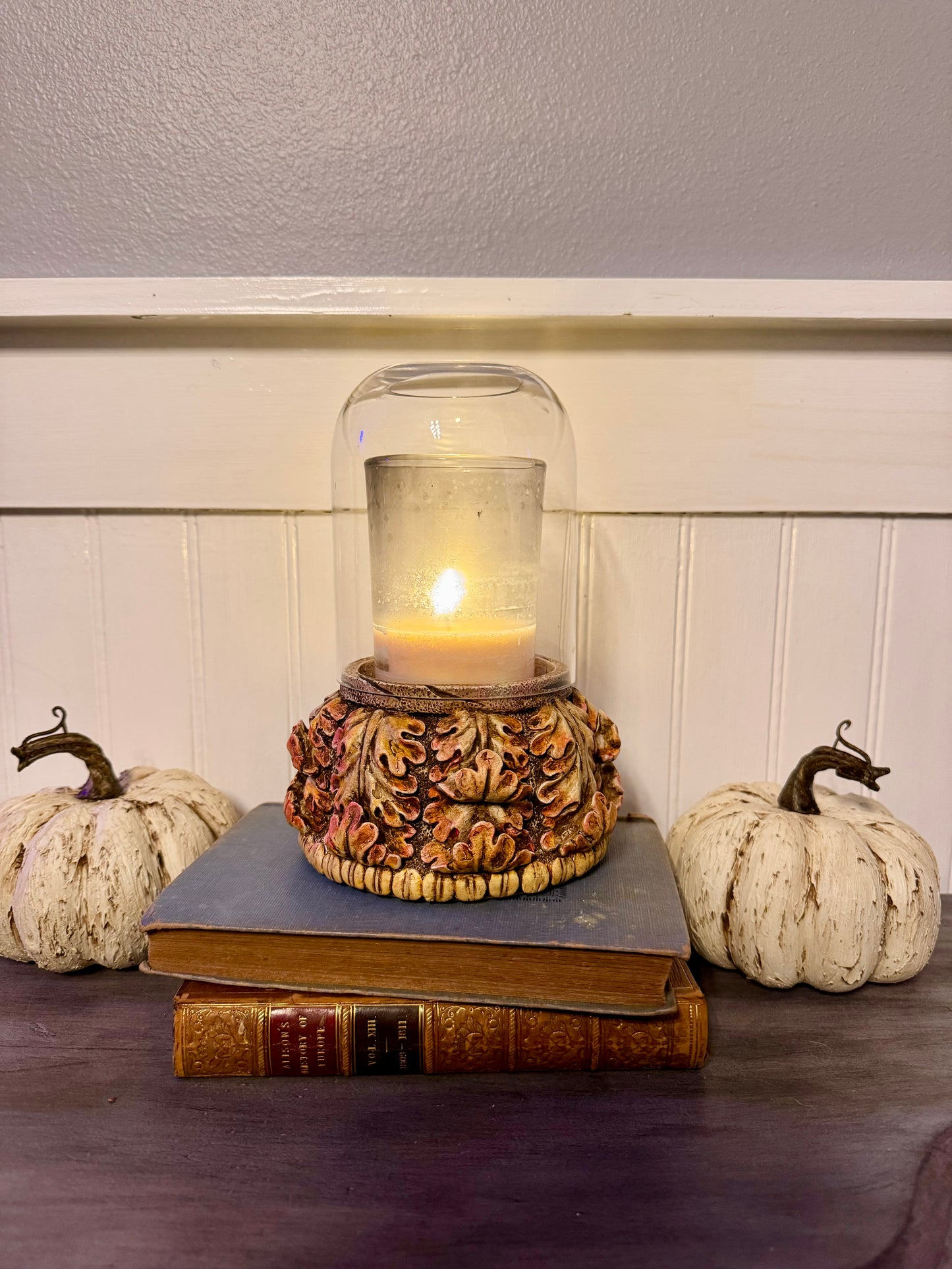 Fall Leaves Pillar / Candle Holder