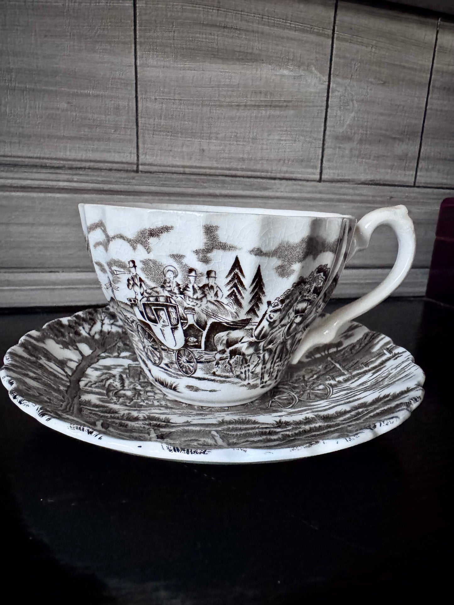 Royal Mail Staffordshire England Ironstone Cup and Saucer