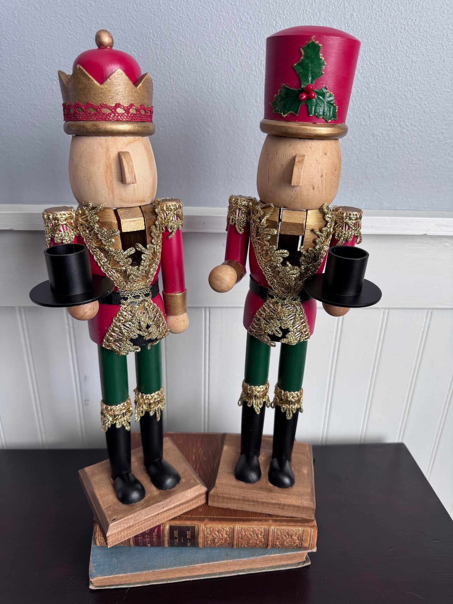 Hand Painted Nutcracker Candle Holder