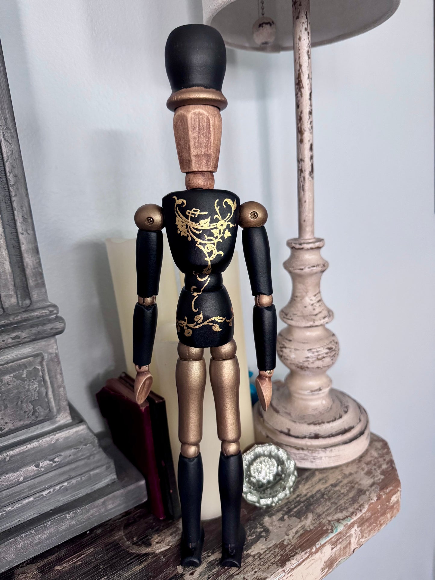 Solider Mannequin - Black & Gold