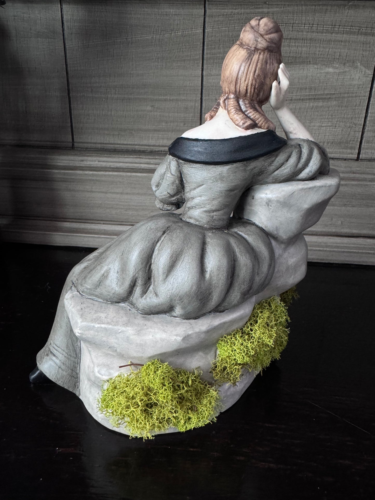 Ceramic Woman w/Red Bird