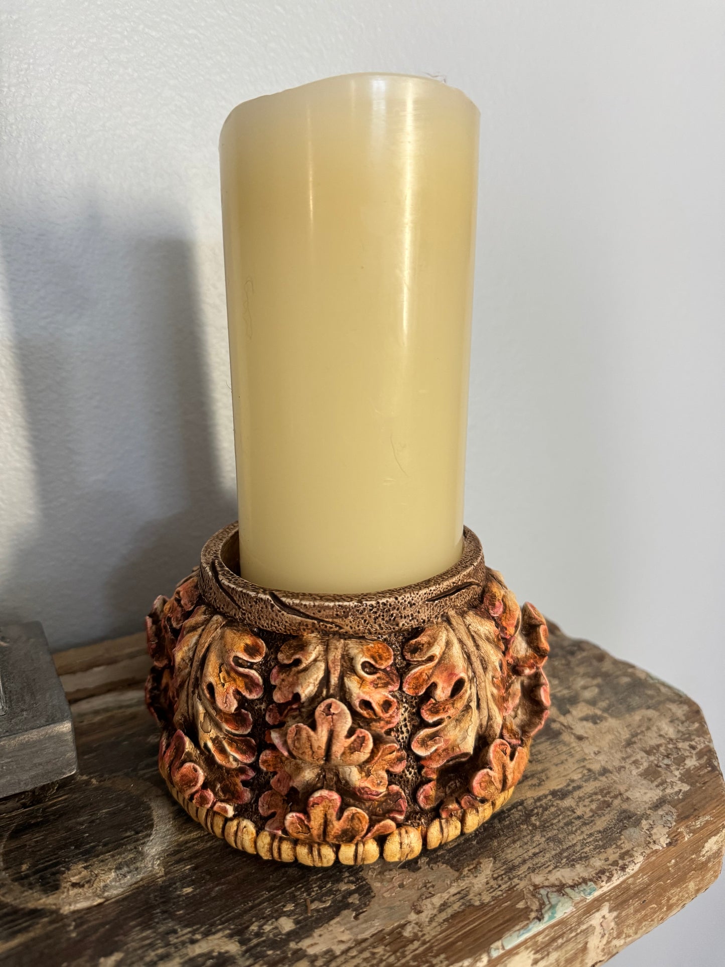 Fall Leaves Pillar / Candle Holder