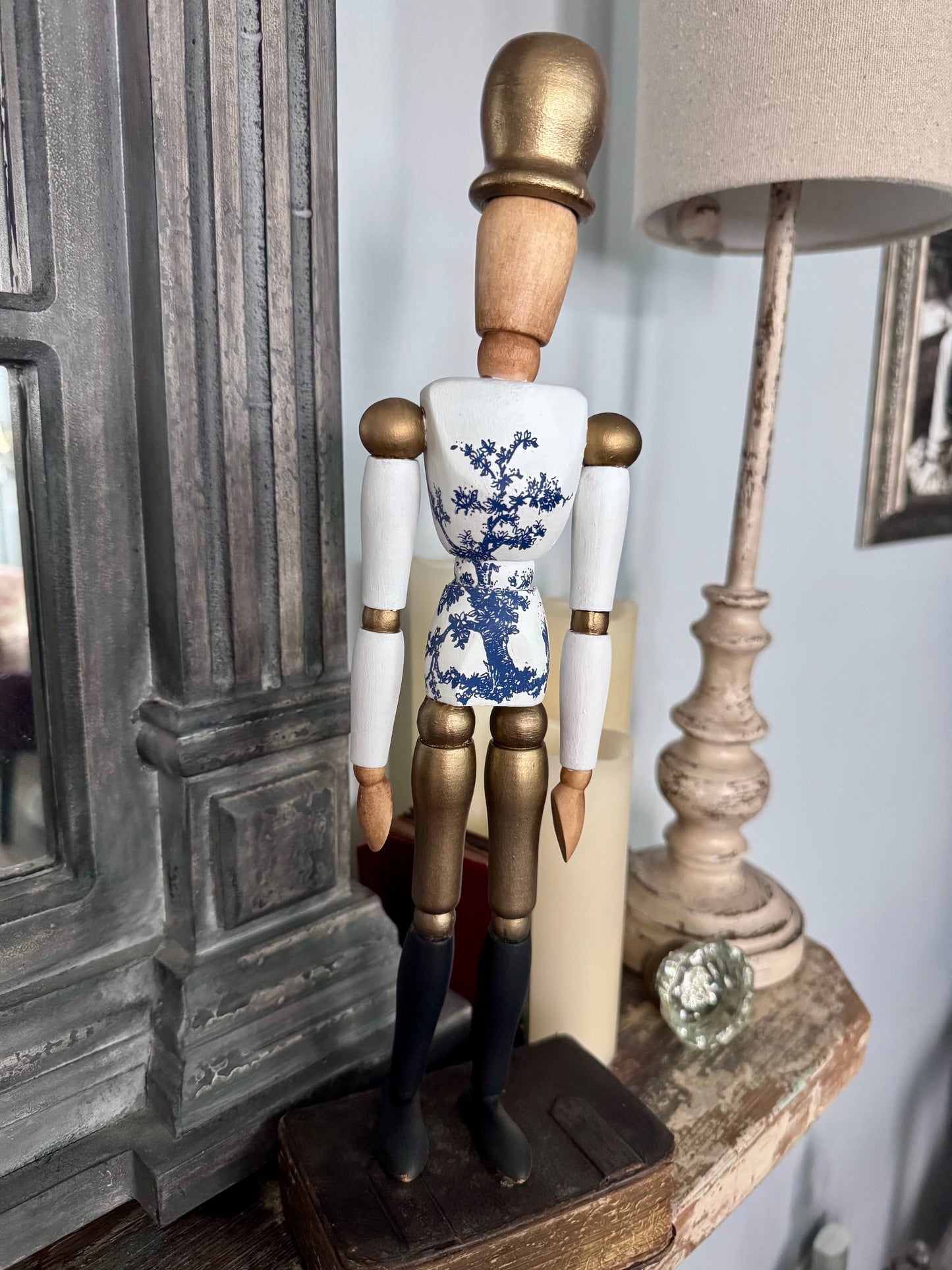 Solider Mannequin - Blue & White