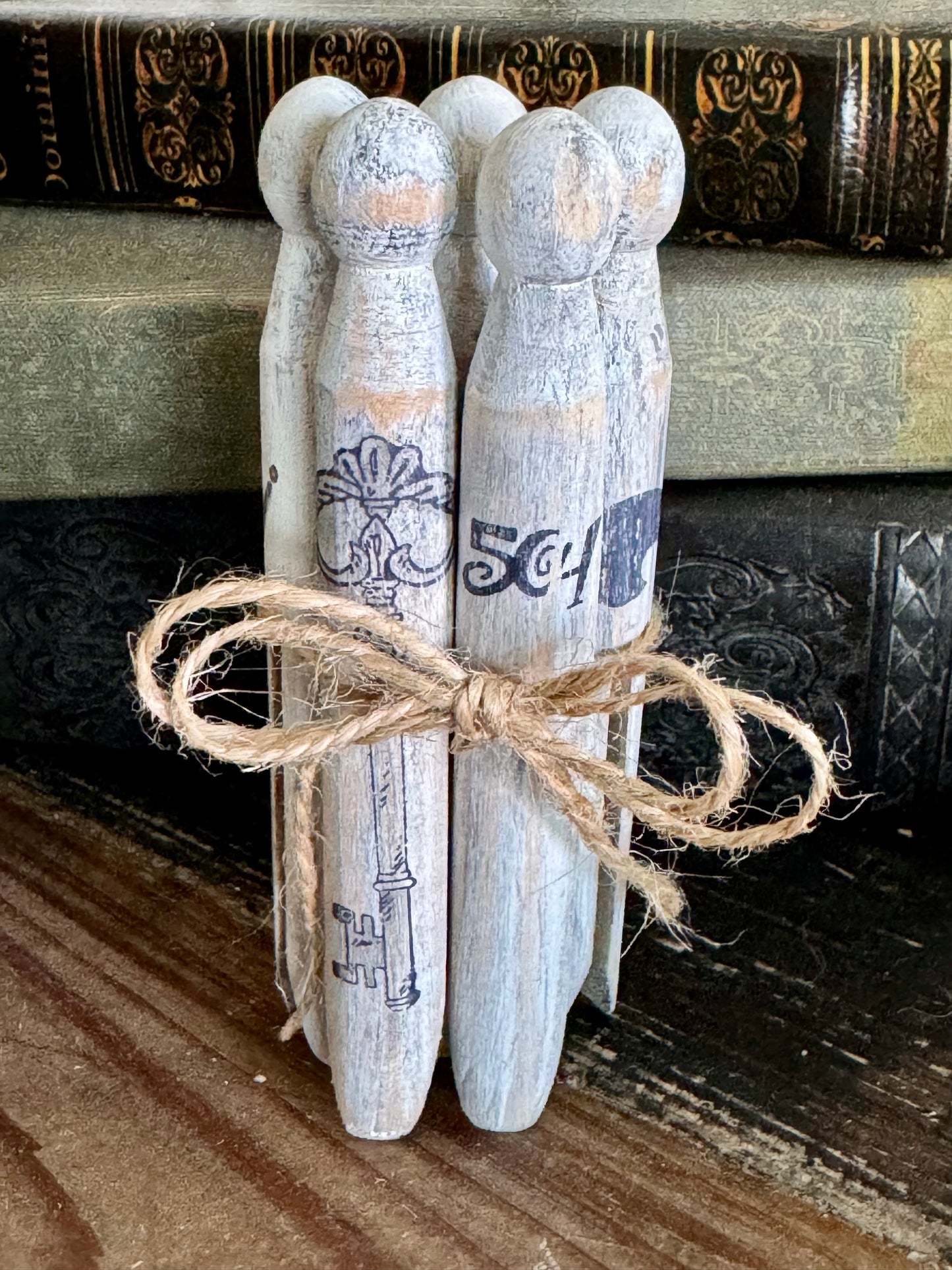 Old School Style Wooden Clothes Pins