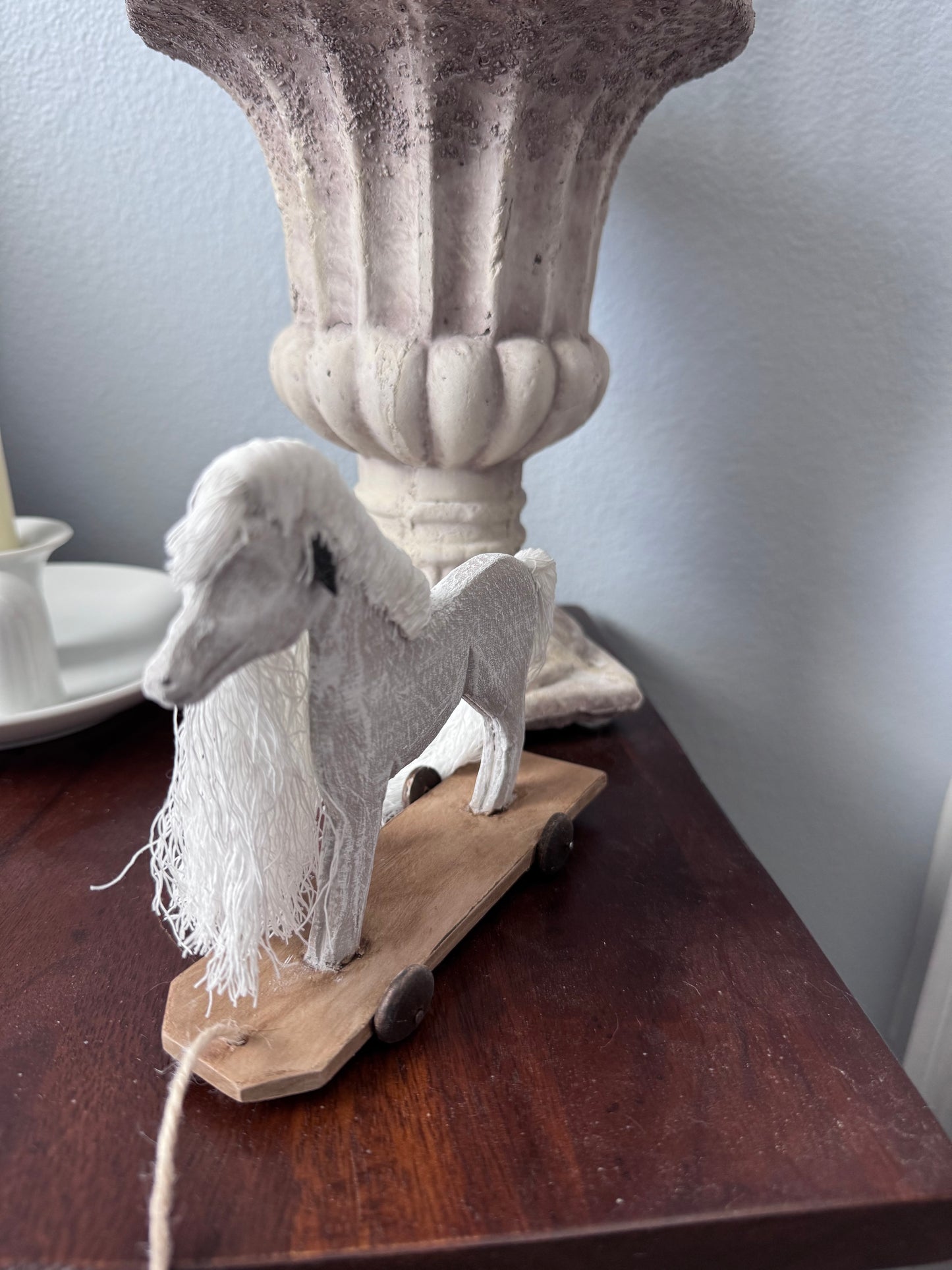 Small Hand Painted Wooden Horse Pull Toy