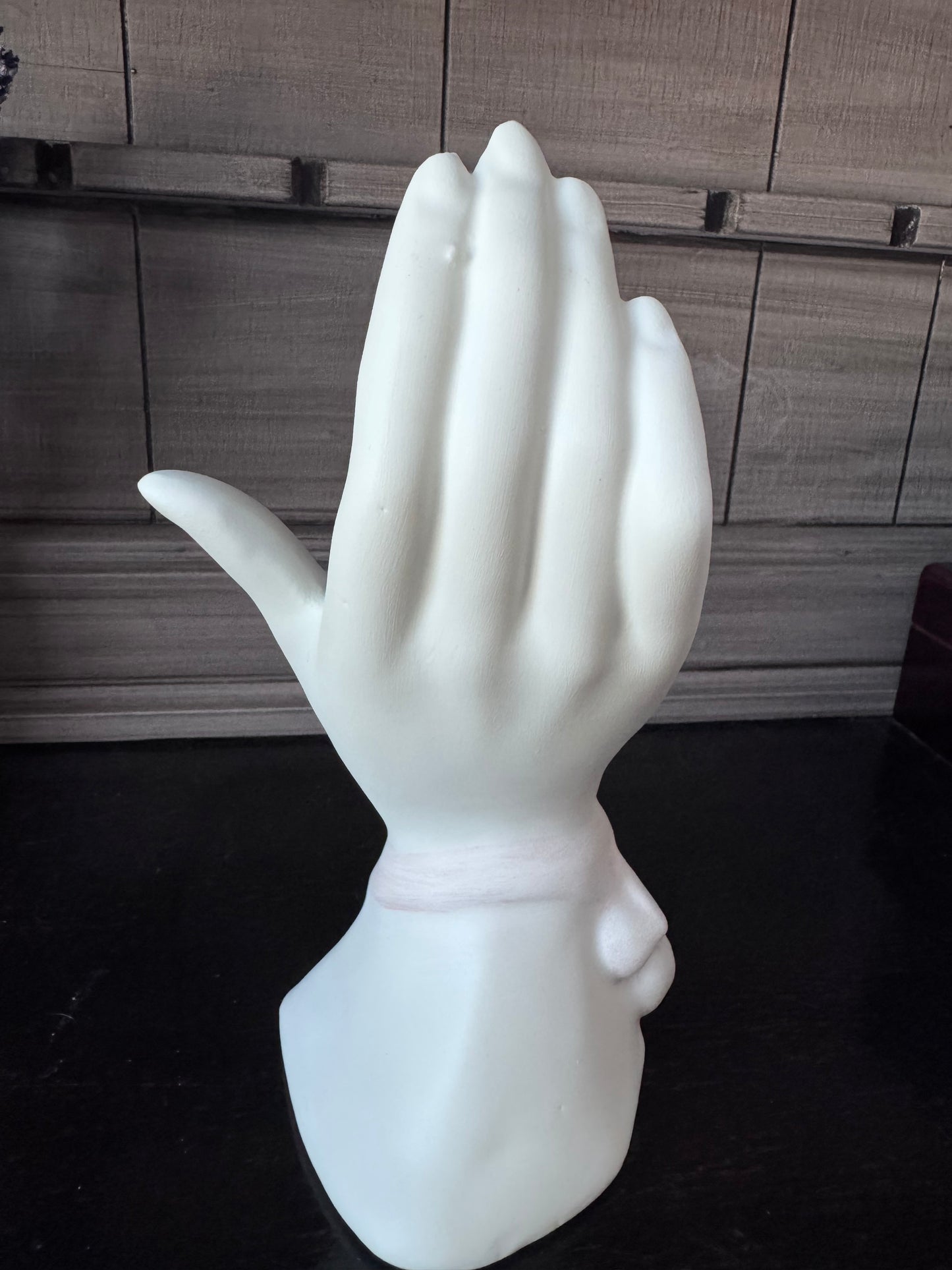 Hand Painted Hand Vase