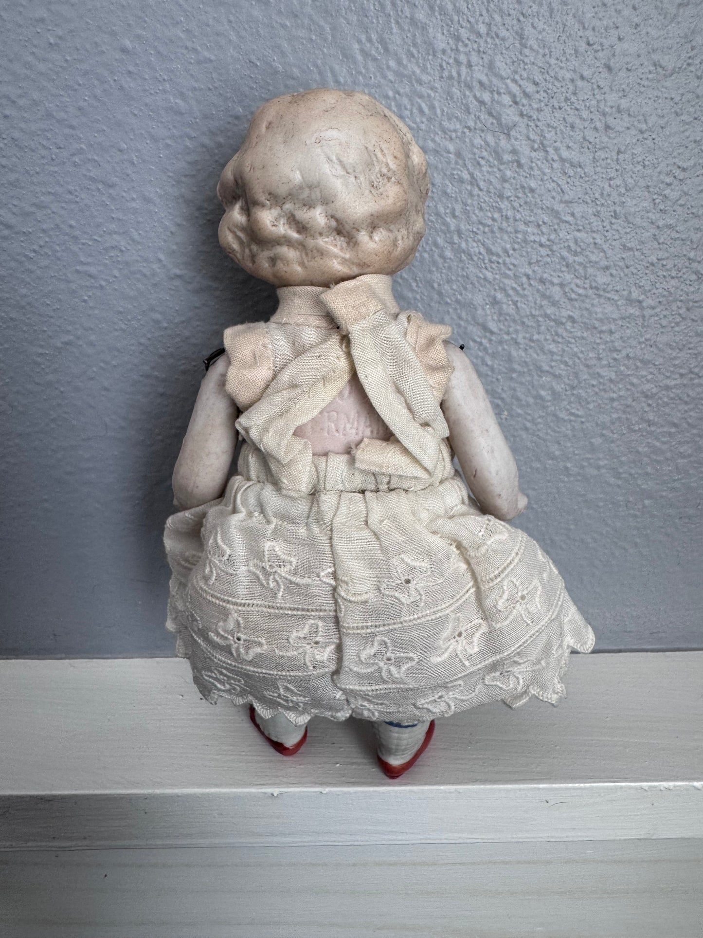 German Bisque Wrestler Body Doll