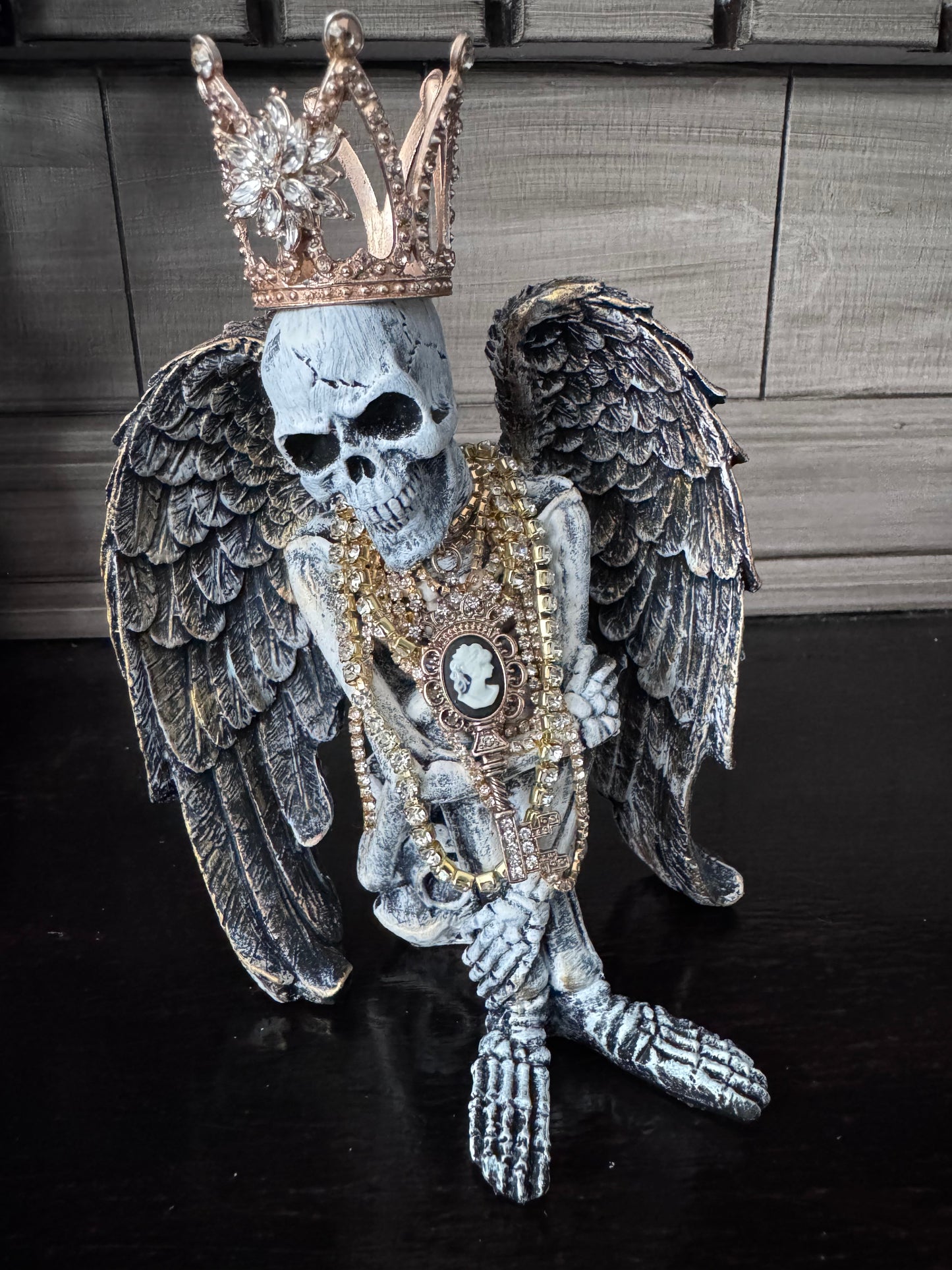 Skeleton Angel with Crown