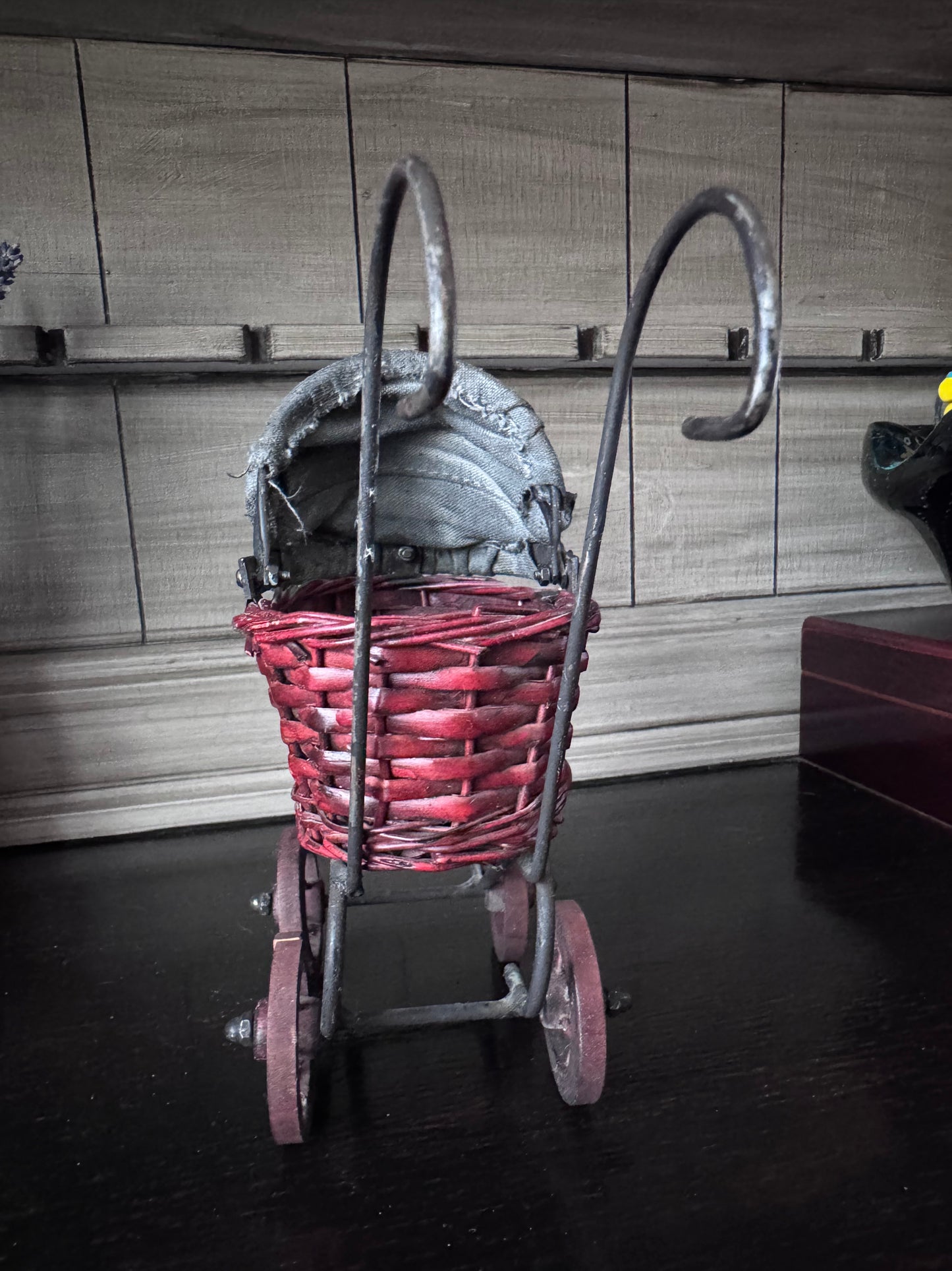 Wicker Doll Stroller