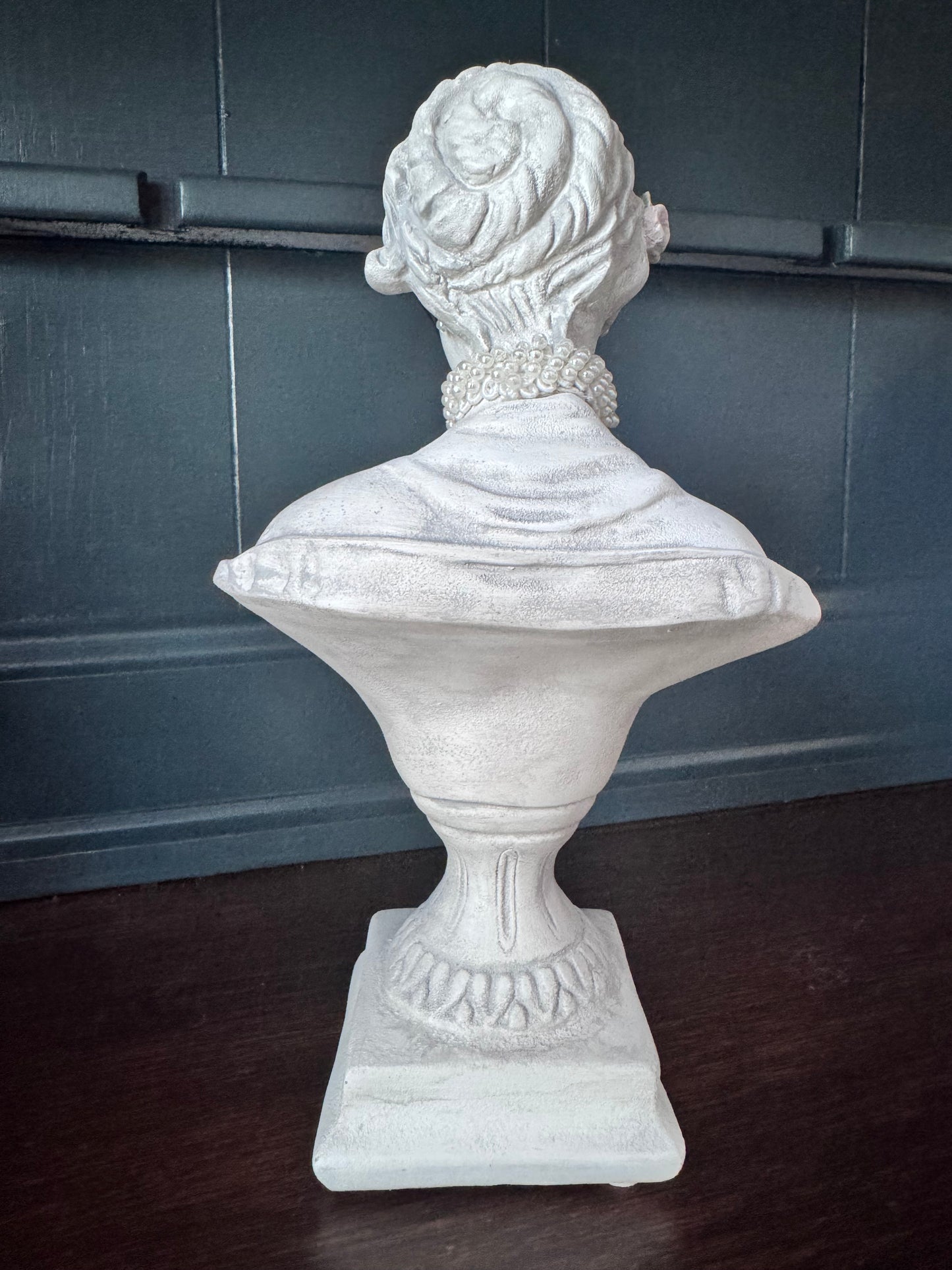 Hand-Finished Venus Masquerade Bust with Handmade Mask & Pearls