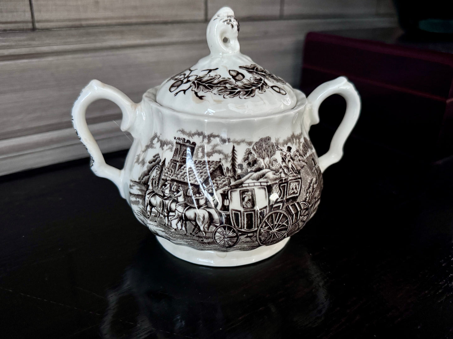 Royal Mail Staffordshire England Ironstone Creamer and Sugar Set