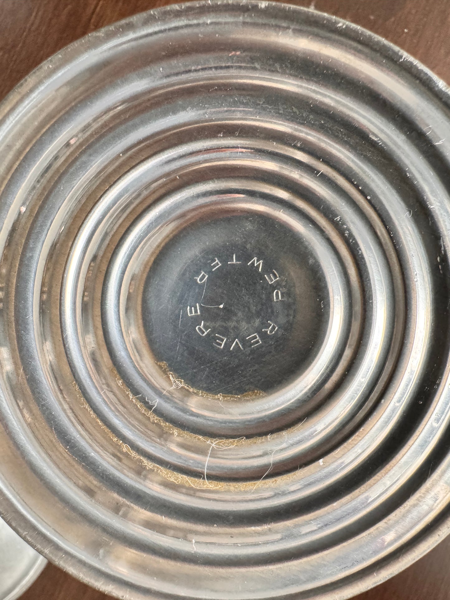 Weighted Pewter Hurricane Candle Holder