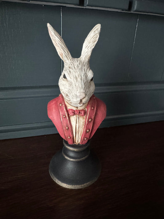 Hand Painted Rabbit Bust