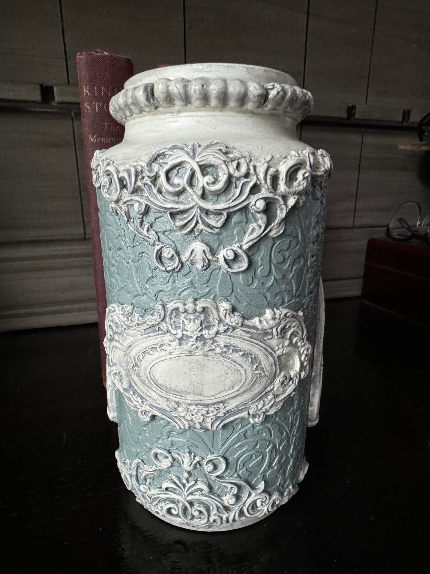 Hand Painted Glass Vase