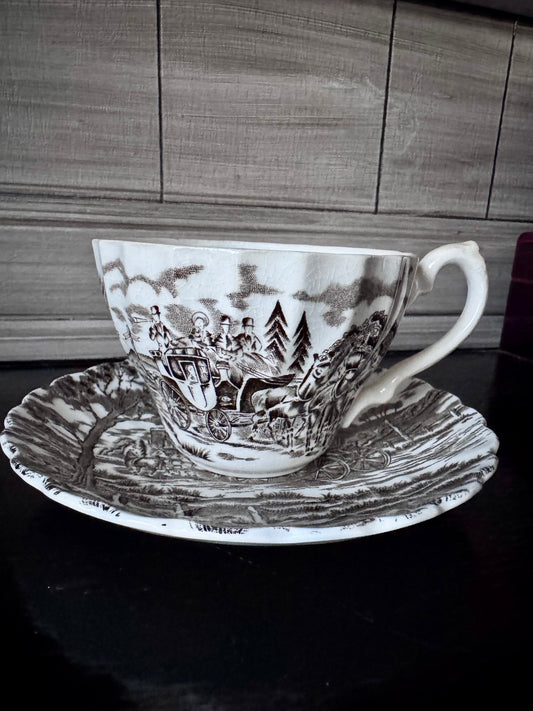 Royal Mail Staffordshire England Ironstone Cup and Saucer