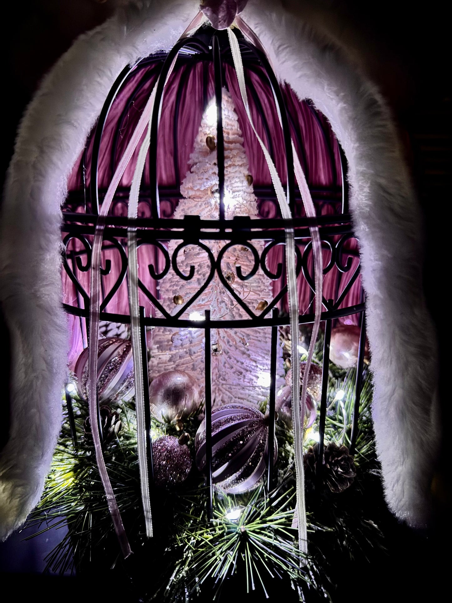 Angel with Christmas Scene