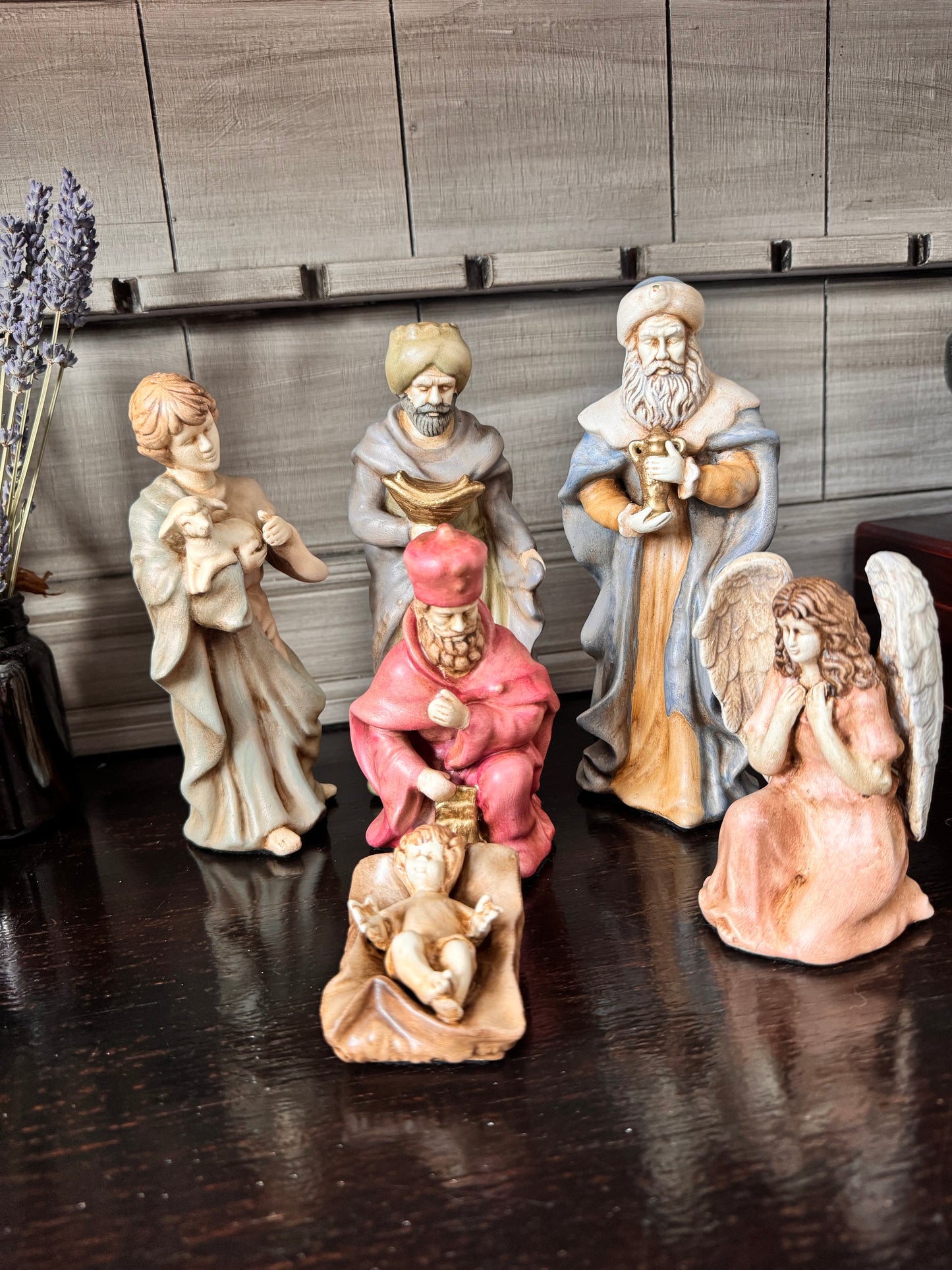 Hand Painted Nativity Set