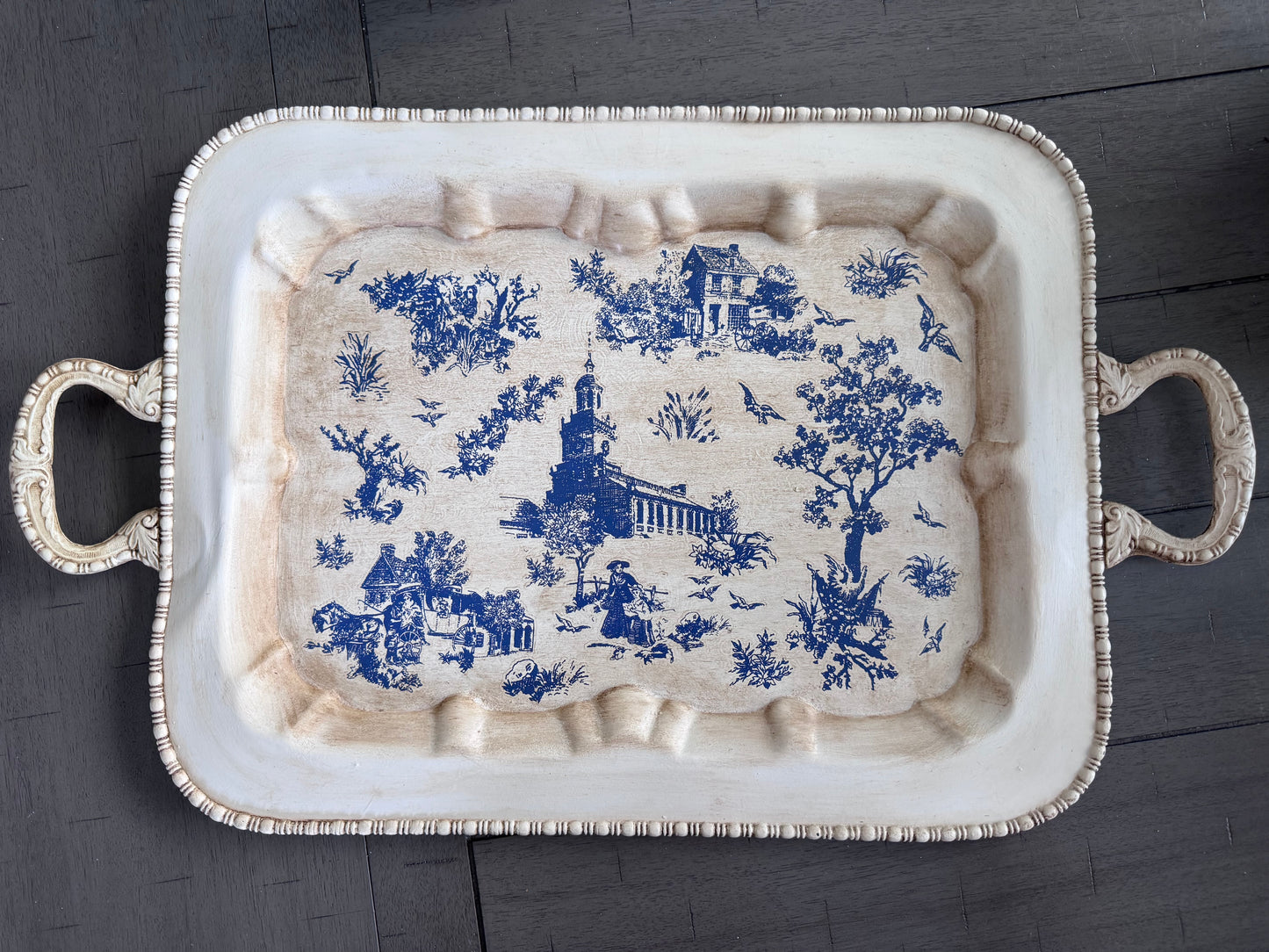 Upcycled Silver Plate Serving Tray