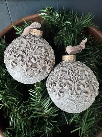 Old World Handmade Glass Christmas Ornament