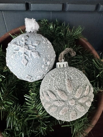 Hand Painted Vintage-Style Christmas Ornaments