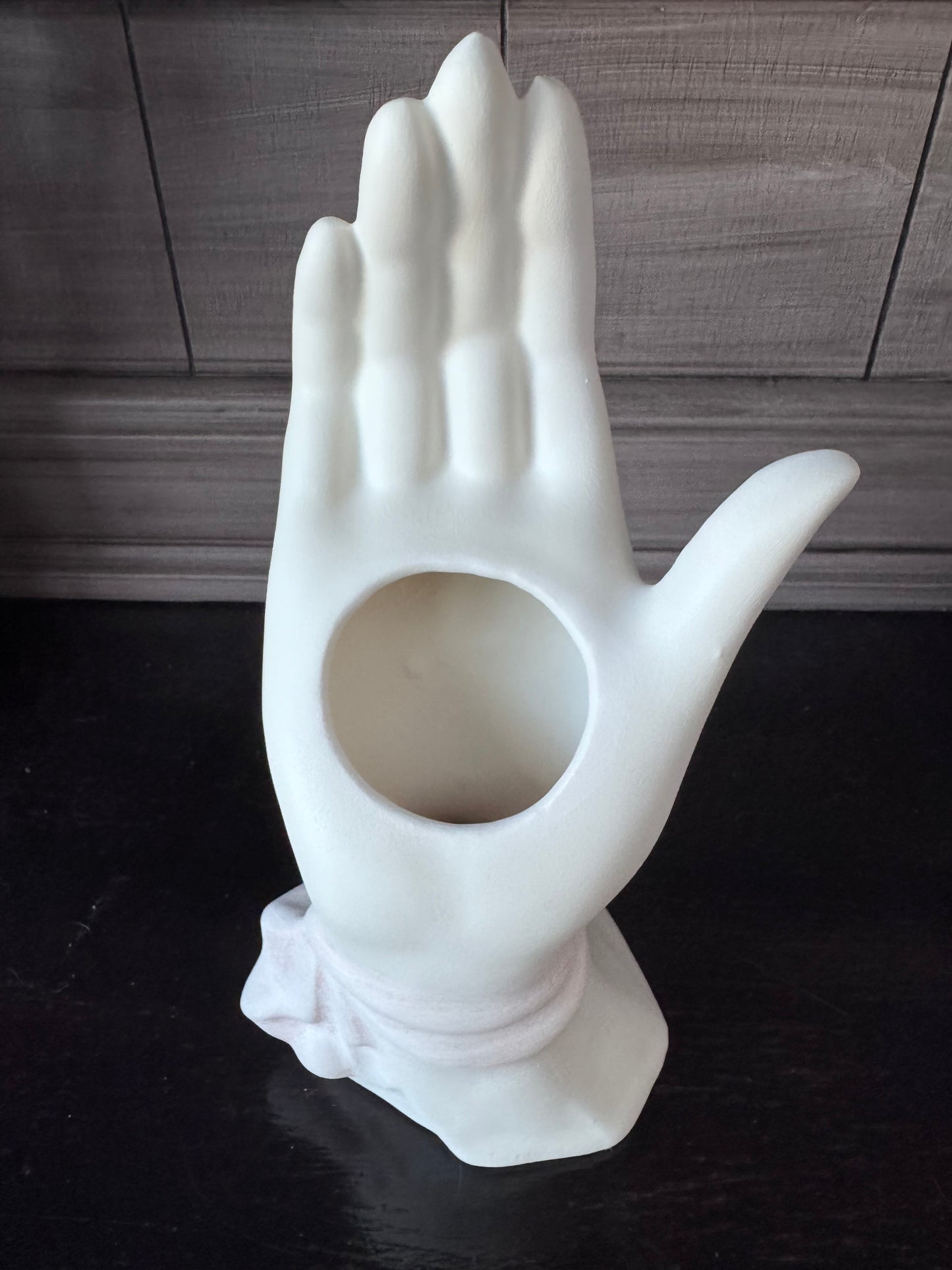 Hand Painted Hand Vase