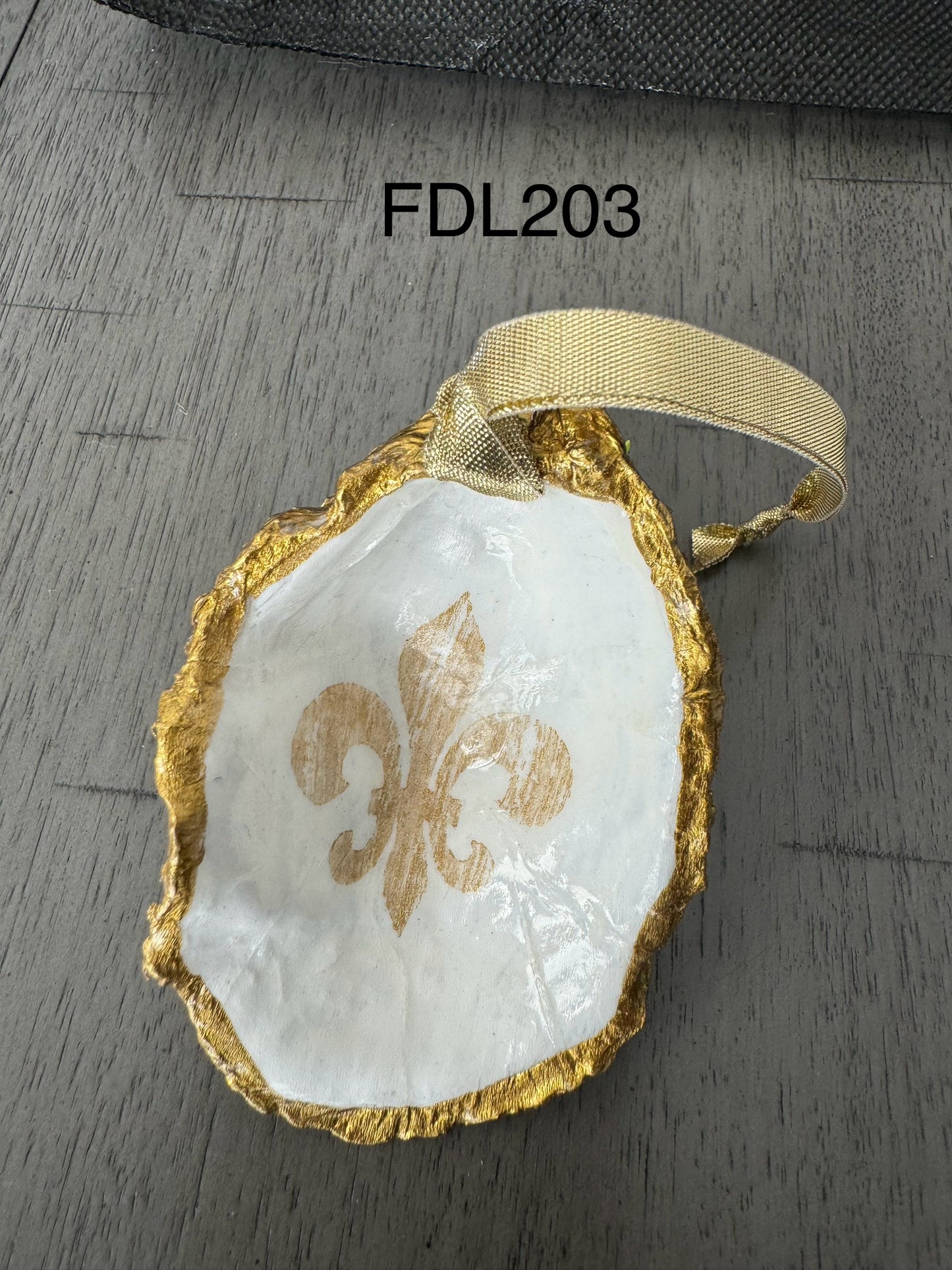 Fleur de Lis Ornament -Gold