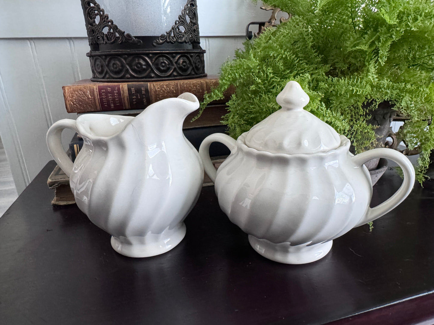 White Sugar and Creamer