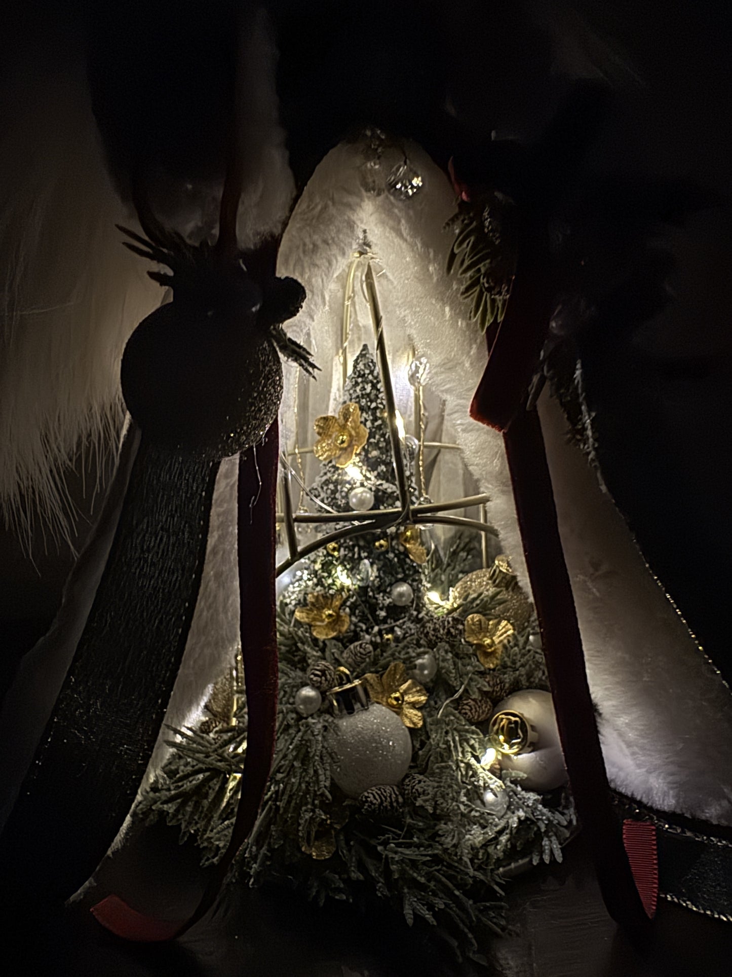 Illuminated Christmas Angel with Hidden Winter Wonderland | One-of-a-Kind Holiday Decor