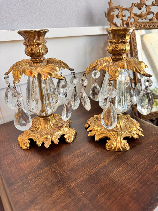 Loevsky & Loevsky Crystal Candle Sticks