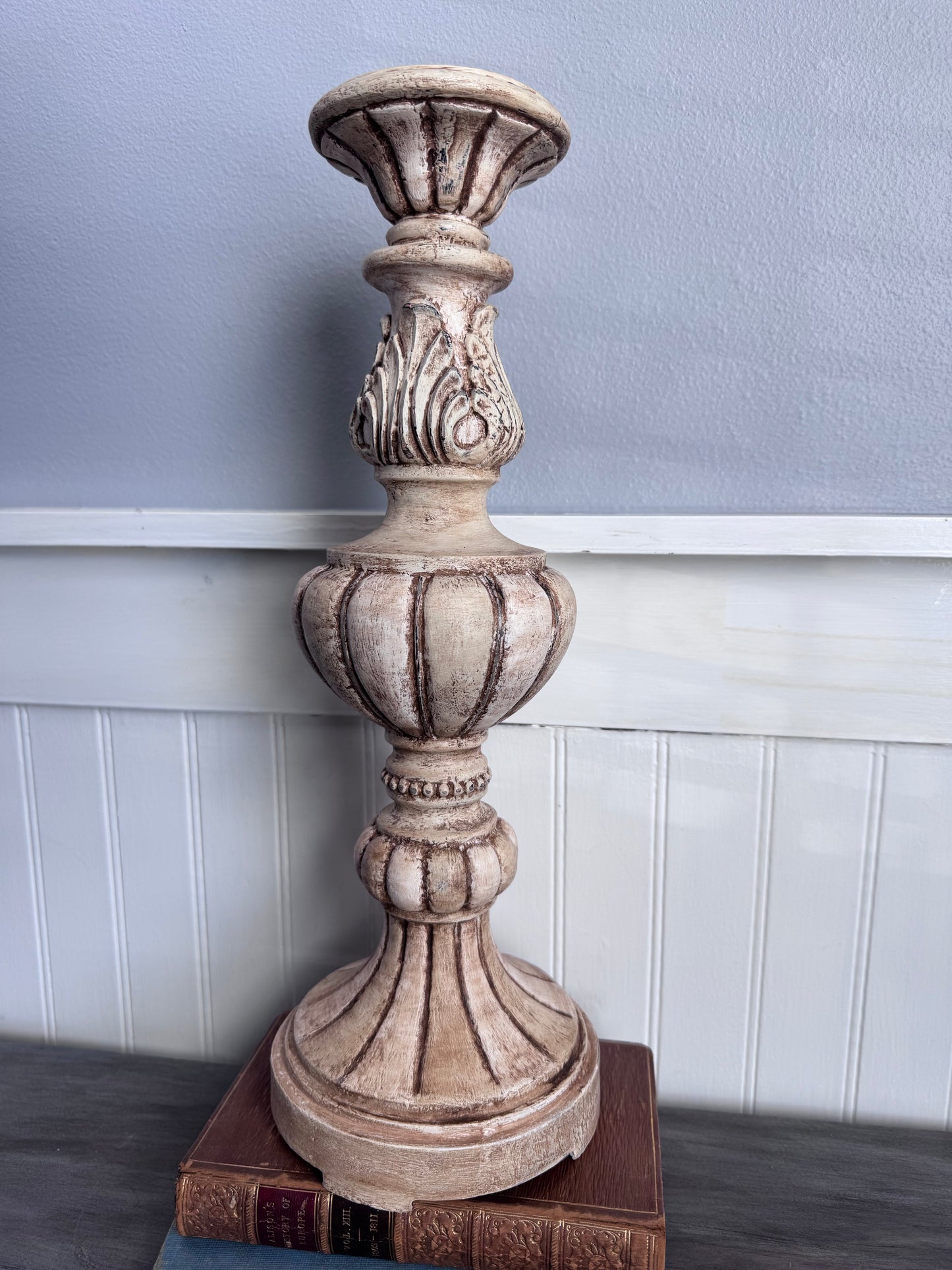 Ornate Hand Painted Candlestick