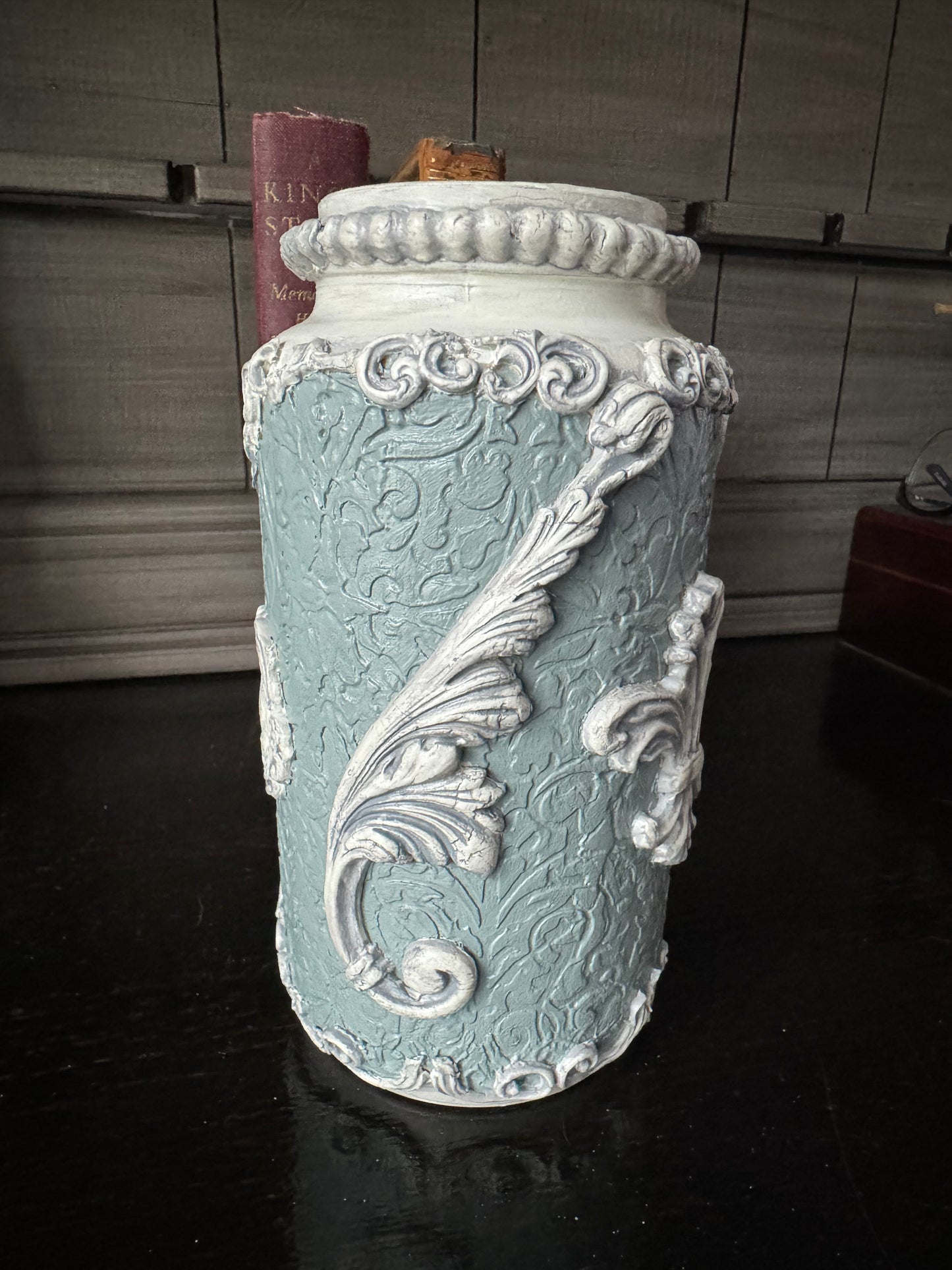 Hand Painted Glass Vase