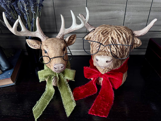 Reindeer and Highland Cow