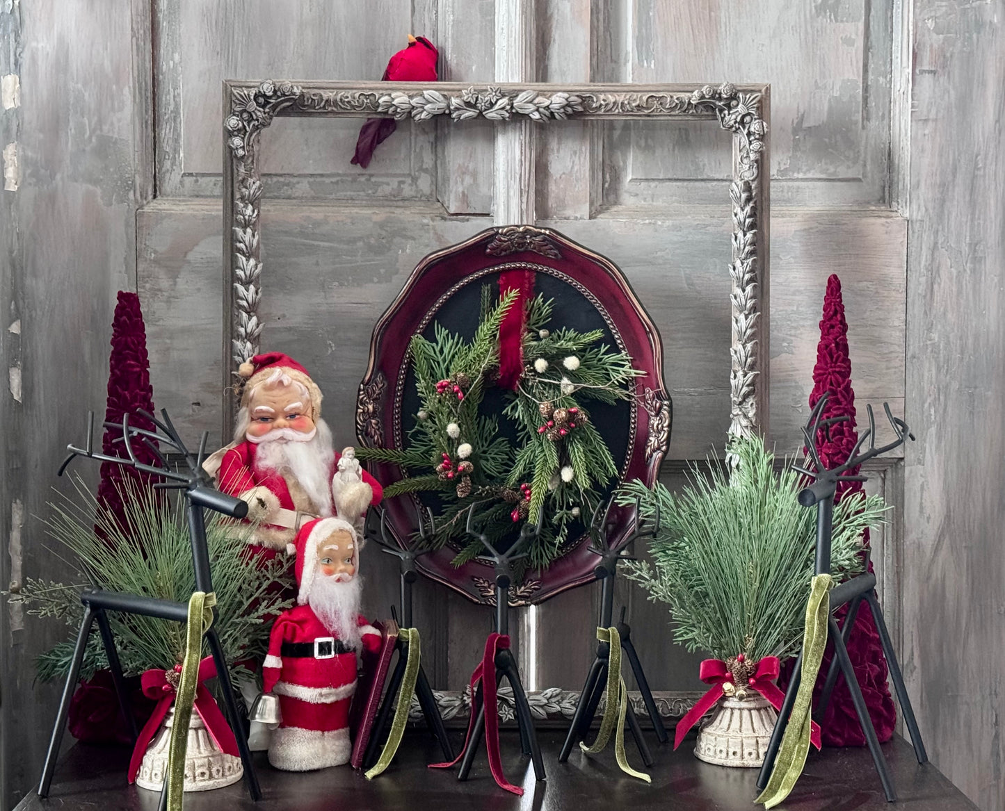 Christmas Wreath on Frame