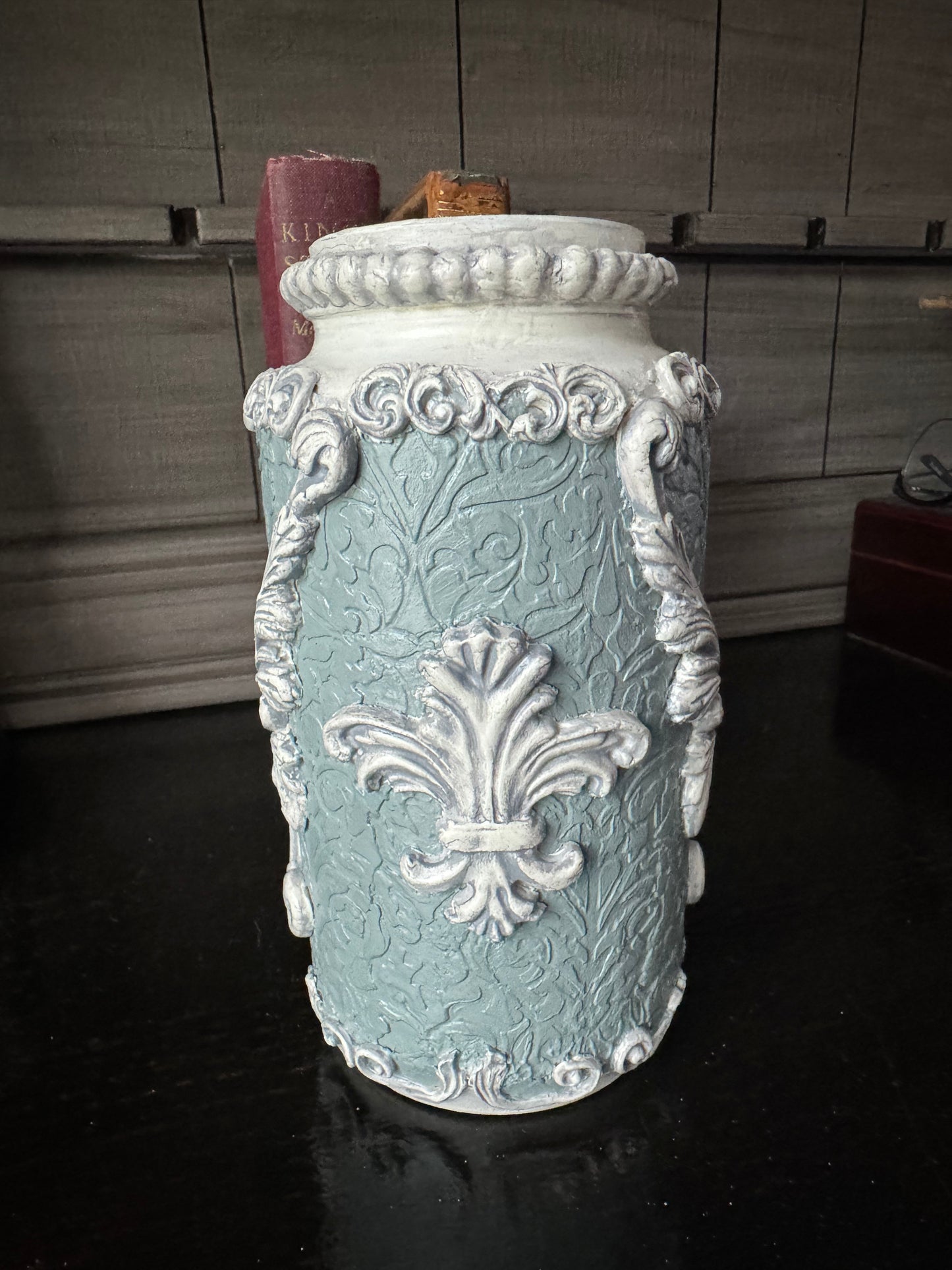 Hand Painted Glass Vase