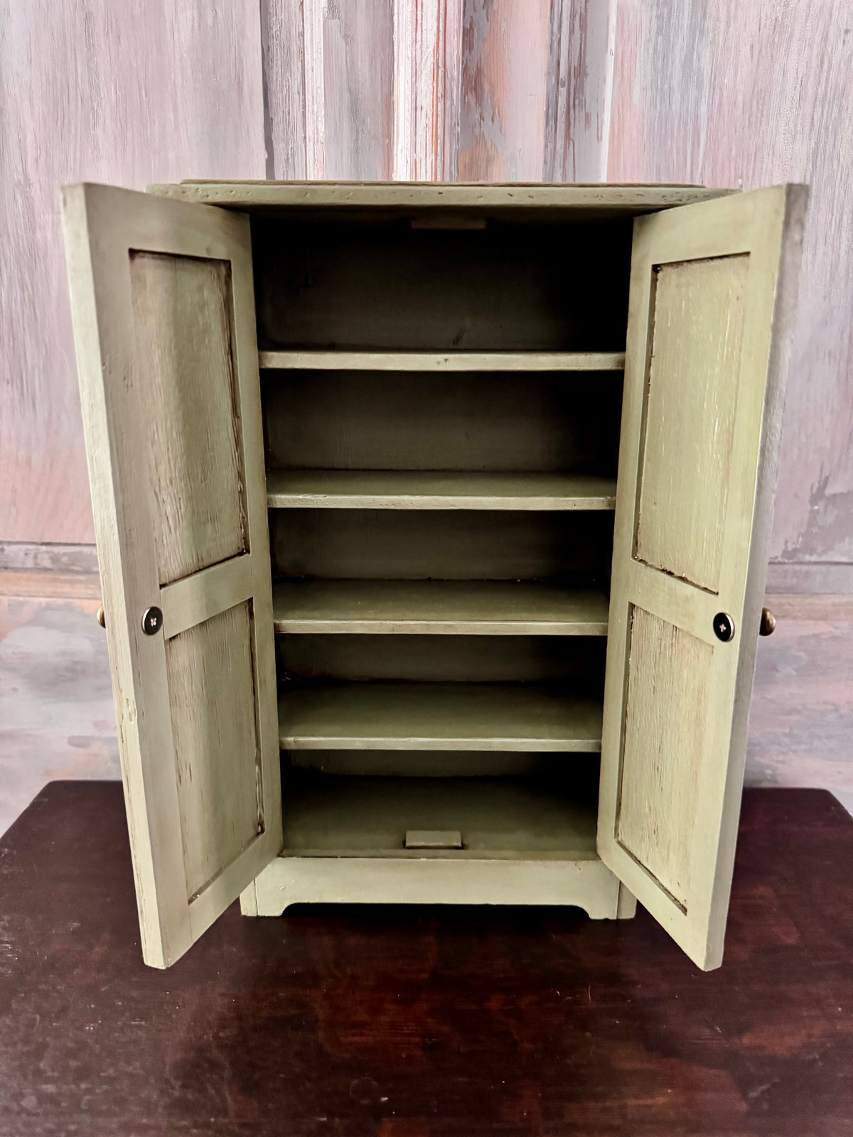 Sage Green Botanical Cabinet