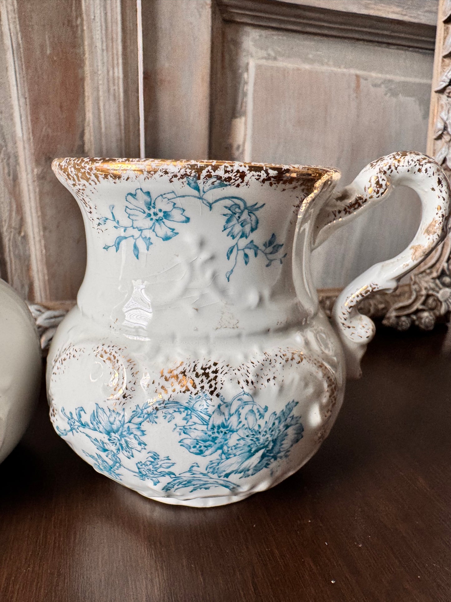 W.H. Grindley & Co. Toothbrush Holder and Rinse Cup (1891-1914)