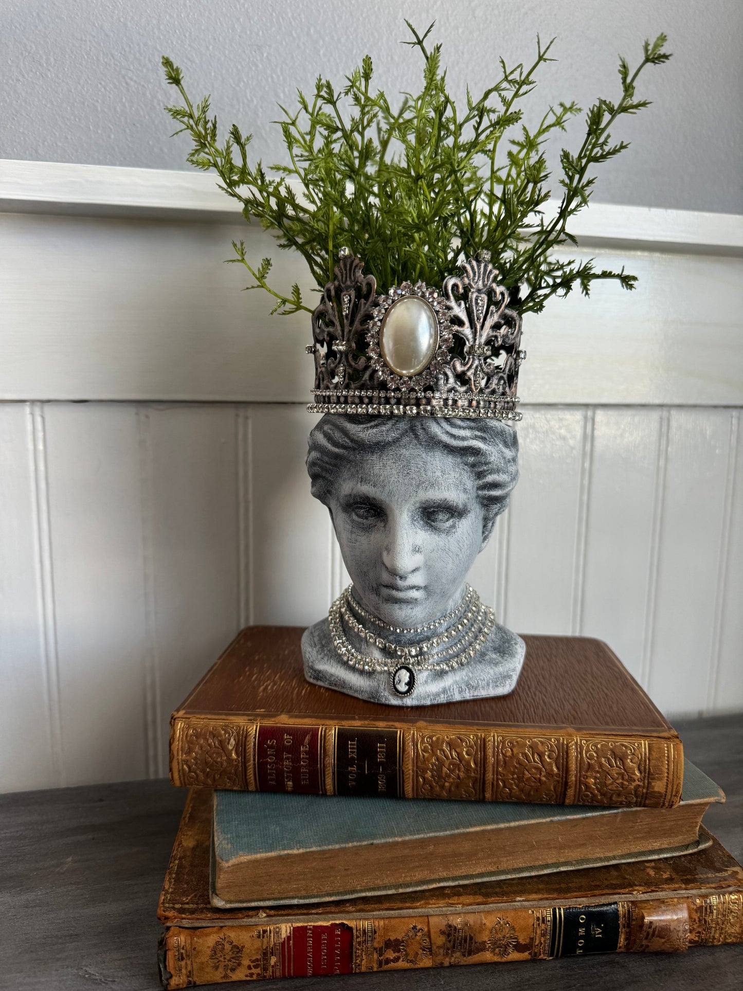 Hand Painted Bust Planter