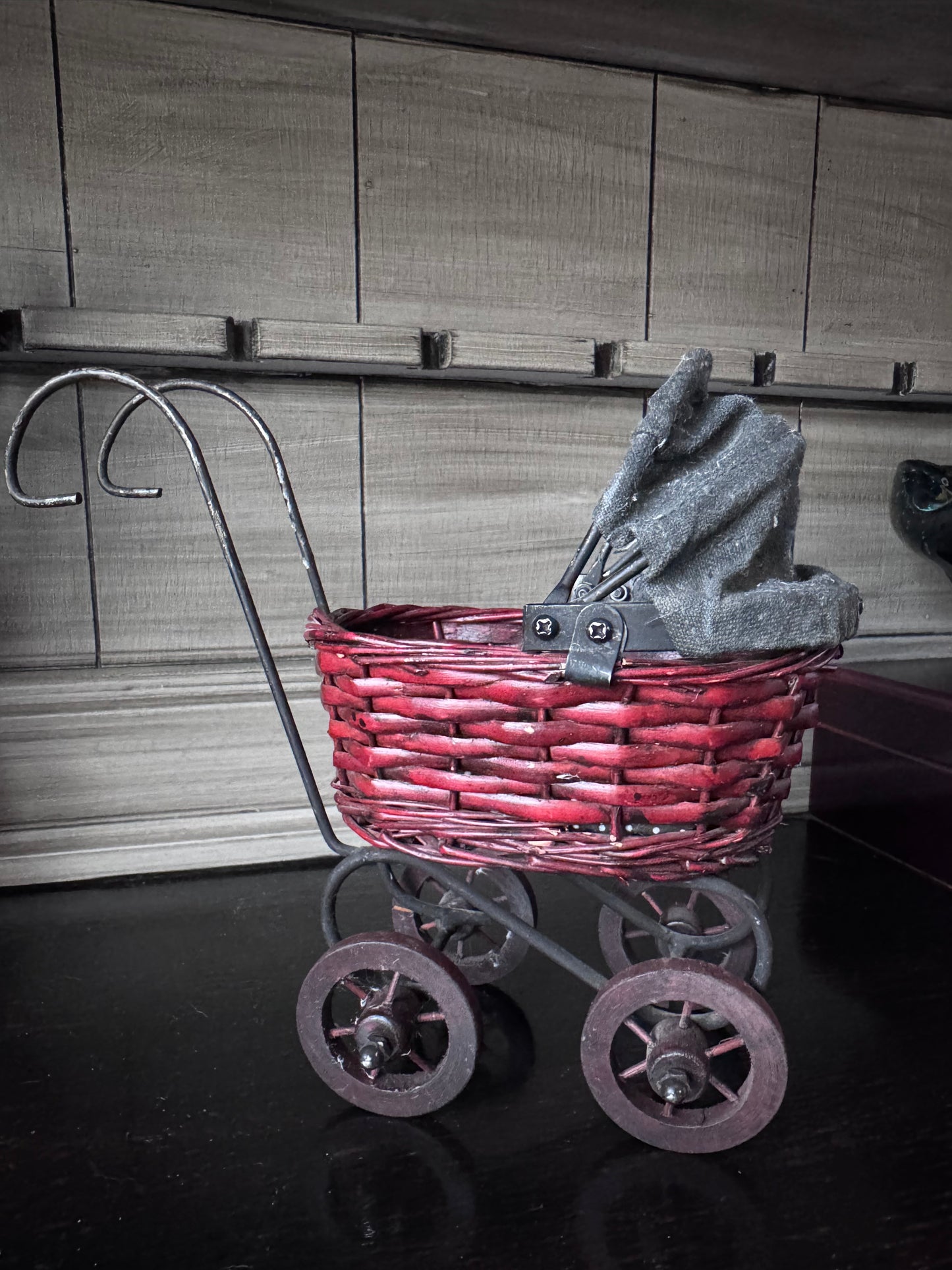 Wicker Doll Stroller