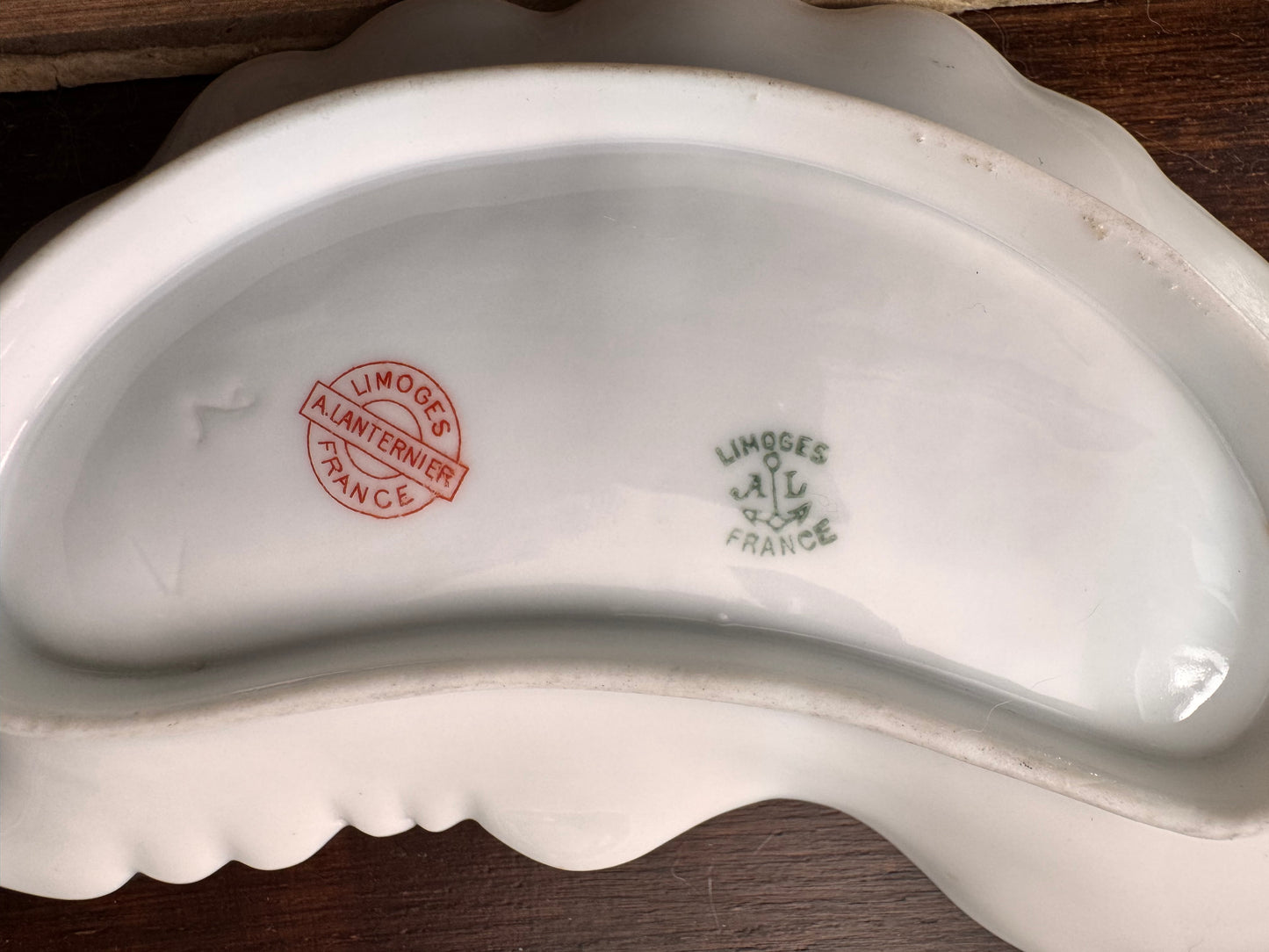 A Lanternier Limoges Bone Dish