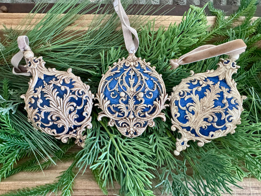 French Style Christmas Ornaments (5 color options available)