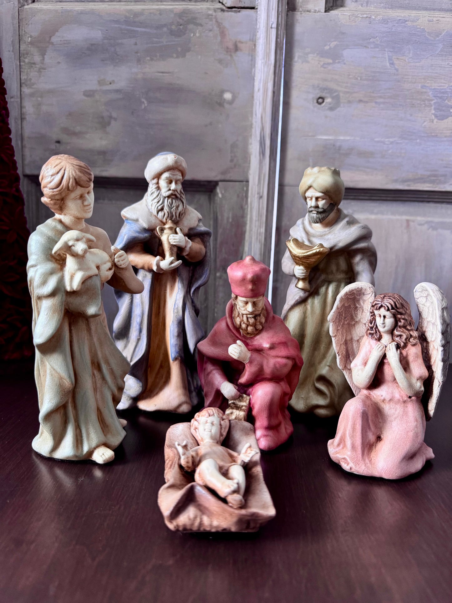 Hand Painted Nativity Set