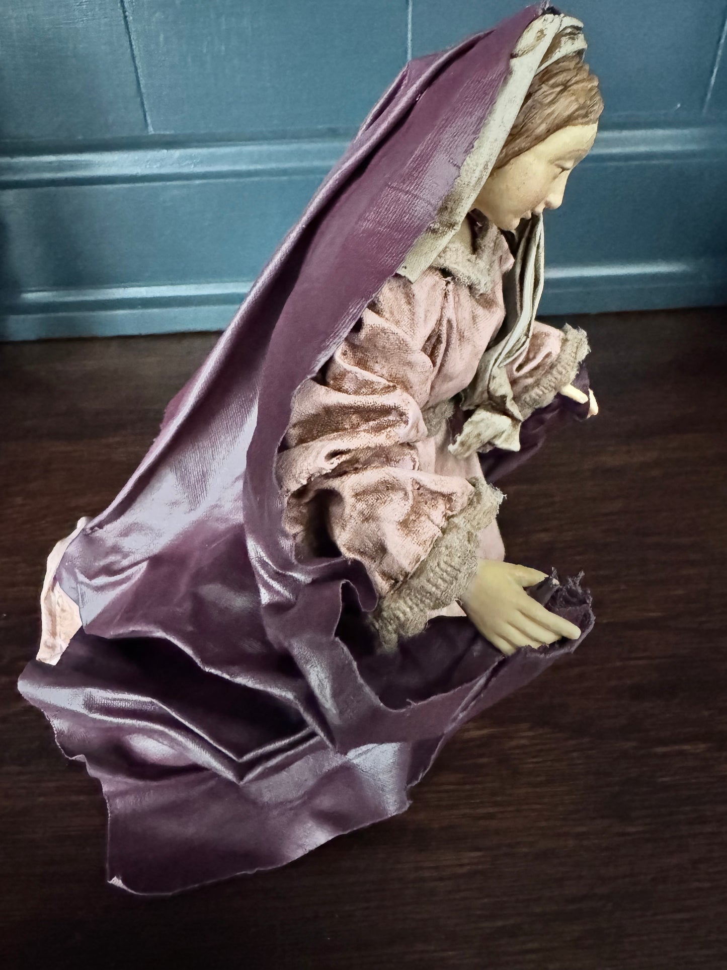 Hand Painted Romantic Madonna Figure