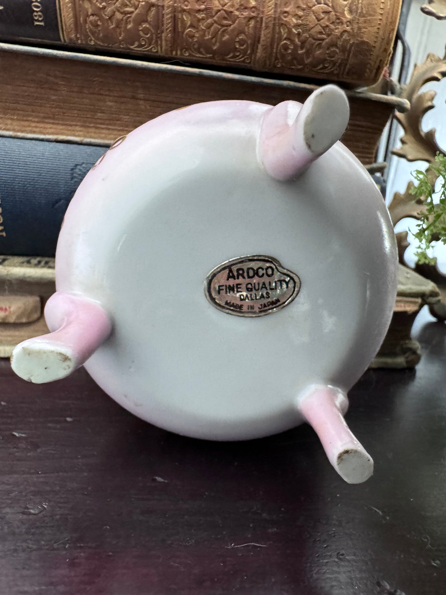 Porcelain Trinket Box with Legs