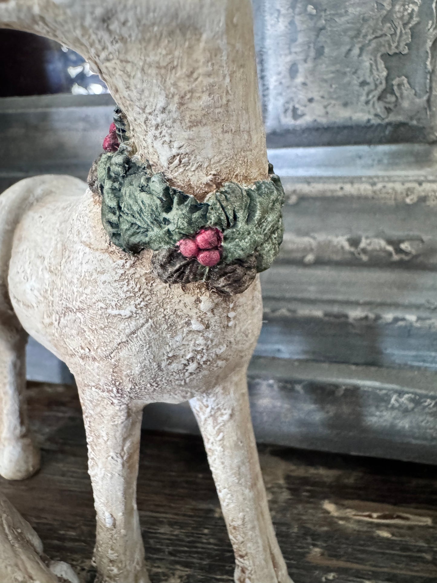 Hand-Painted Vintage-Inspired Reindeer Set