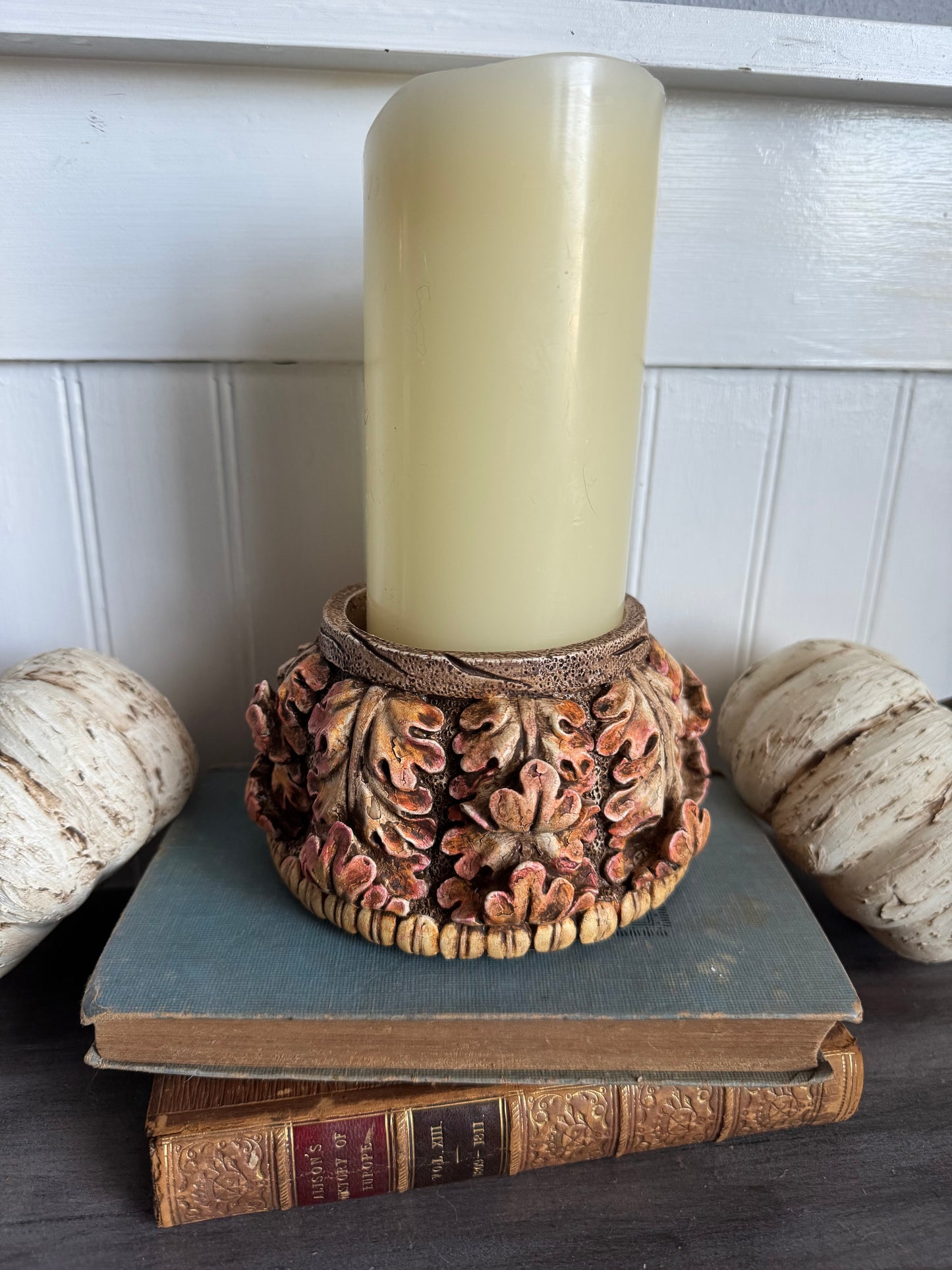 Fall Leaves Pillar / Candle Holder