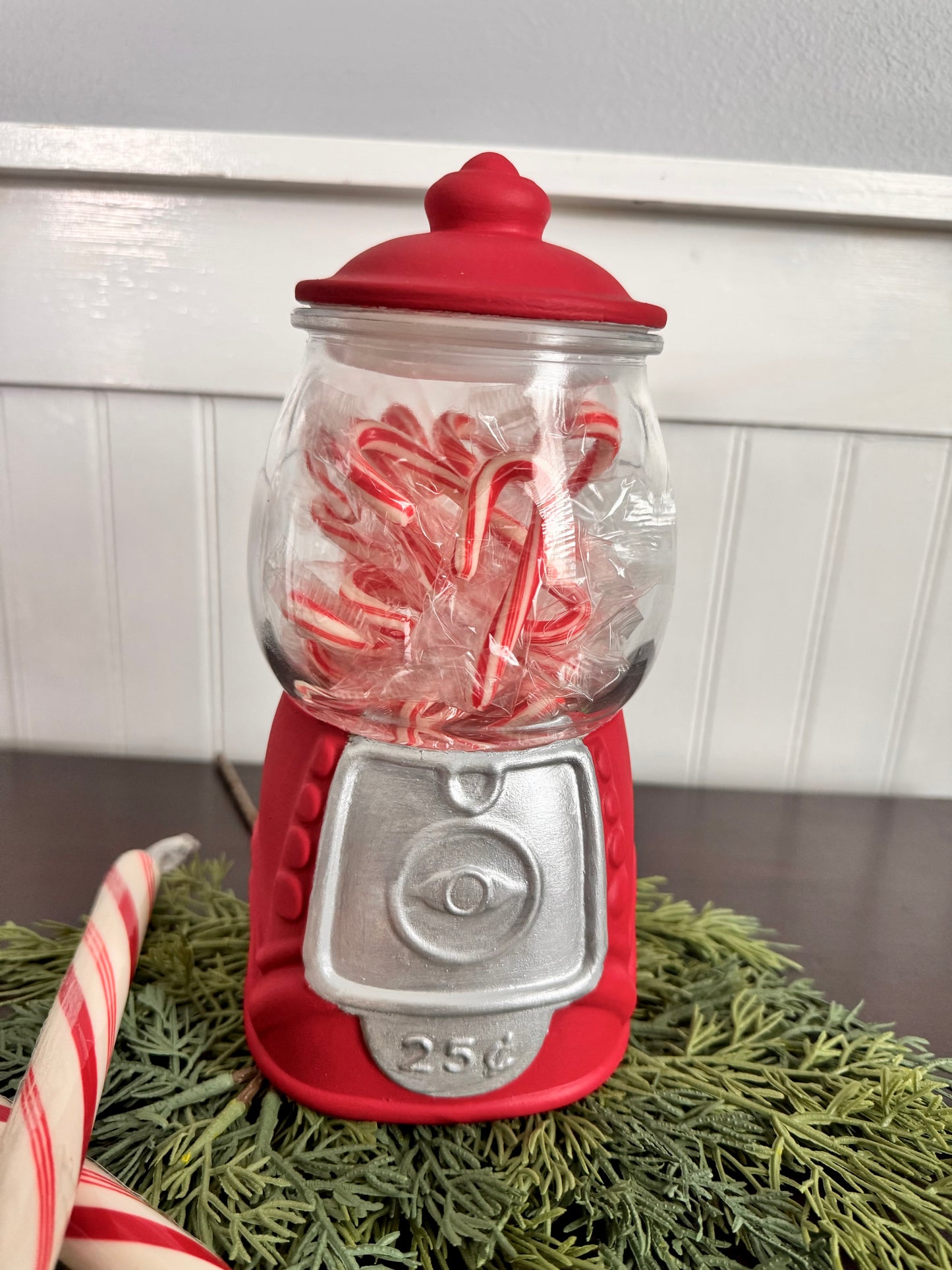 Ceramic and Glass Gum Ball Machine