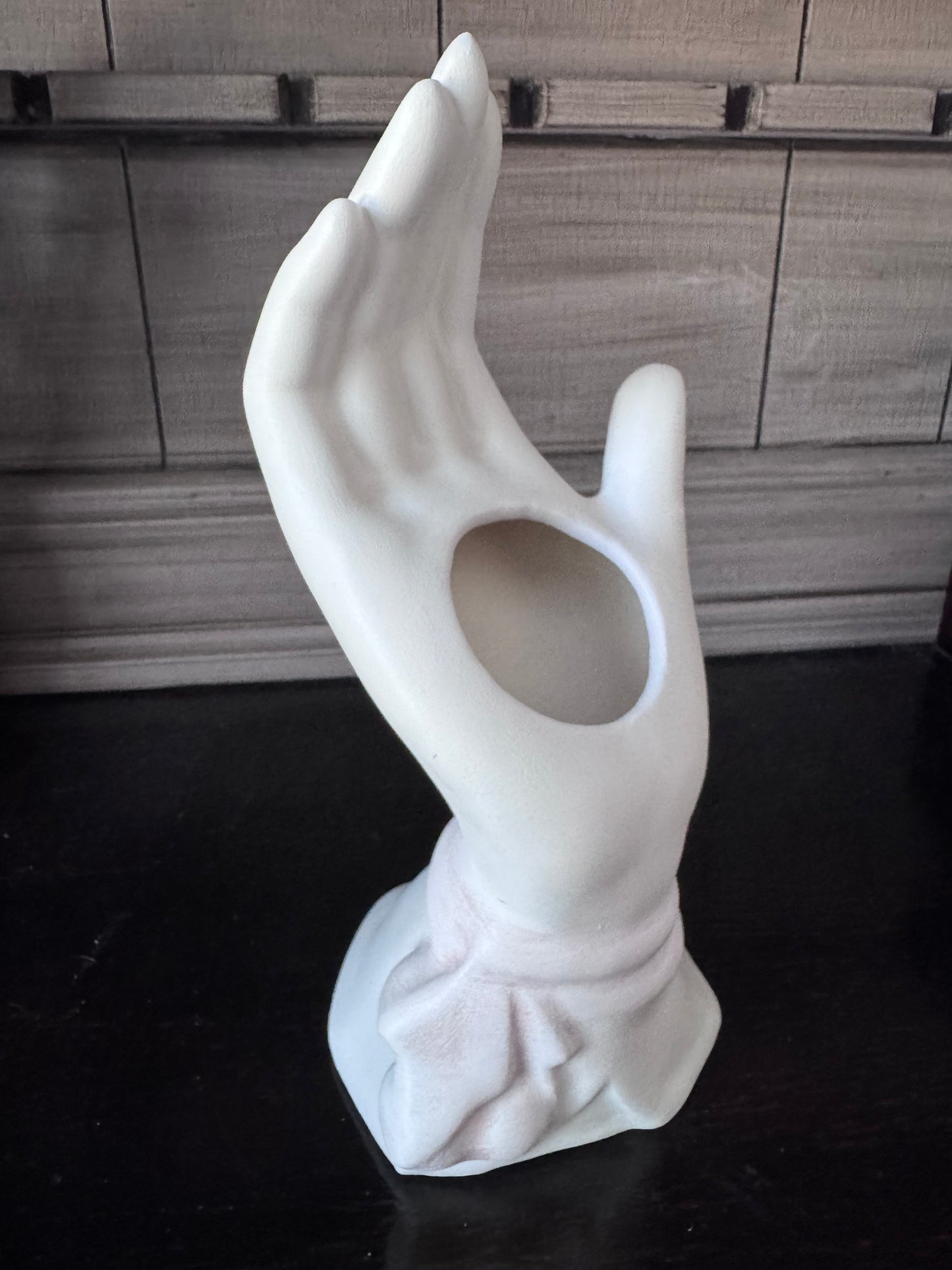 Hand Painted Hand Vase
