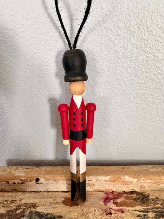 Hand Painted Wooden Soldier Ornament | Nutcracker Inspired Christmas Tree Decor