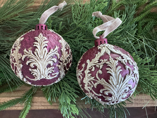 Hand Painted Vintage Style Ornament